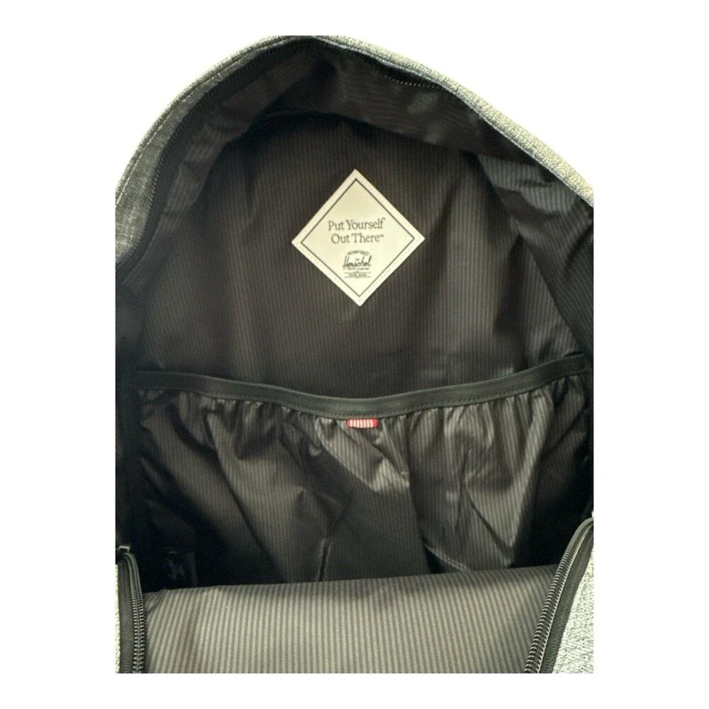 Herschel Classic XL Backpack Raven Crosshatch Gray Laptop School Travel Bag